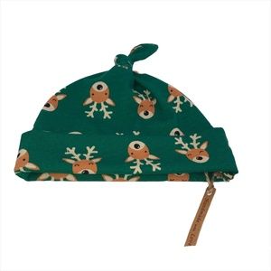 REINDEER Baby Beanie Hat 3-6 Mos